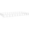 vidaXL Dog Kennel Silver 50 m&sup2; Steel