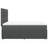 vidaXL Box Spring Bed with Mattress Dark Grey Double Fabric