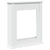 vidaXL Fireplace Surround White 75x20x87,5 cm Engineered Wood