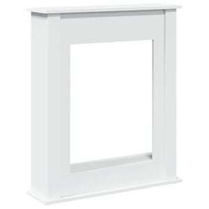 vidaXL Fireplace Surround White 75x20x87,5 cm Engineered Wood