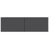 vidaXL TV Cabinet Grey 100x30x30 cm Engineered Wood