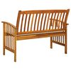 vidaXL Garden Bench with Cushion 119 cm Solid Acacia Wood