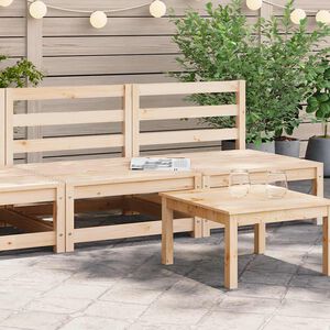 vidaXL Middle Sofa | Natural wood | Solid pinewood | 70 cm x 70 cm x 67 cm