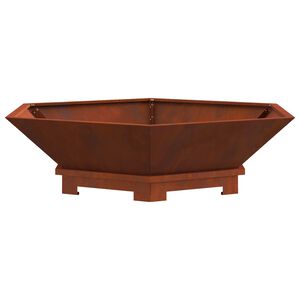 vidaXL Fire Bowl Rusty 100 x 100 x 28 cm