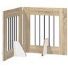 vidaXL Foldable Dog Gate with Stands 2 pcs Sonoma Oak 120.5 cm