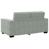 vidaXL 2 Piece Sofa Set with Cushions Light Grey Velvet