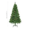 vidaXL Artificial Pre-lit Christmas Tree with Ball Set Green 150 cm