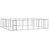 vidaXL Outdoor Dog Kennel Steel 50,82 m&sup2;