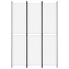 vidaXL 3-Panel Room Divider White 150x220 cm Fabric