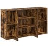 vidaXL Sideboard Smoked Oak 120x30x75 cm Engineered Wood