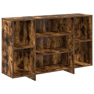 vidaXL Sideboard Smoked Oak 120x30x75 cm Engineered Wood