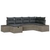 vidaXL Sofa Set 7 pcs Poly Rattan