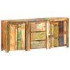 vidaXL Sideboard with 3 Drawers and 4 Doors Solid Reclaimed Wood