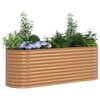 vidaXL Raised Bed Brown 240 x 80 x 81 cm Steel