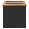 vidaXL Planter Black 40x40x40 cm Poly Rattan