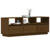 vidaXL TV Cabinet Honey Brown 140x37x50 cm Solid Wood Pine