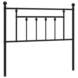 vidaXL Metal Replace Headboard Black 107 cm