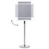 vidaXL Poster Stands 2 pcs Silver 45 x 33 x 88 cm Aluminium alloy