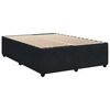 vidaXL Bed Frame without Mattress Black Double Velvet