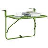 vidaXL Balcony Table Green 60x40 cm Steel