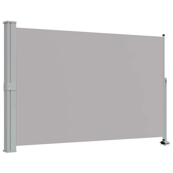 vidaXL Patio Retractable Side Awning 160 x 300 cm Grey