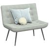 vidaXL Bench Light Grey 110x74x84 cm Velvet