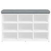 vidaXL Shoe Bench White 82x32x50 cm Engineered Wood