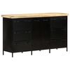 vidaXL Sideboard 140x38x76 cm Rough Mango Wood