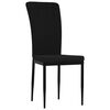 vidaXL Dining Chairs 4 pcs Black Velvet