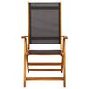 vidaXL Folding Garden Chairs 8 pcs Solid Wood Acacia and Textilene