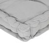 vidaXL Pallet Floor Cushion Cotton 120x80x10 cm Grey