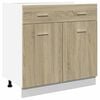 vidaXL Drawer Bottom Cabinet "Lyon" Sonoma Oak 80x46x81.5 cm