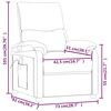 vidaXL Stand up Massage Chair Cream Fabric