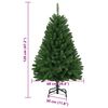 vidaXL Artificial Hinged Christmas Tree with Stand Green 120 cm