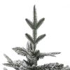 vidaXL Artificial Pre-lit Christmas Tree with Flocked Snow 150 cm PVC&PE