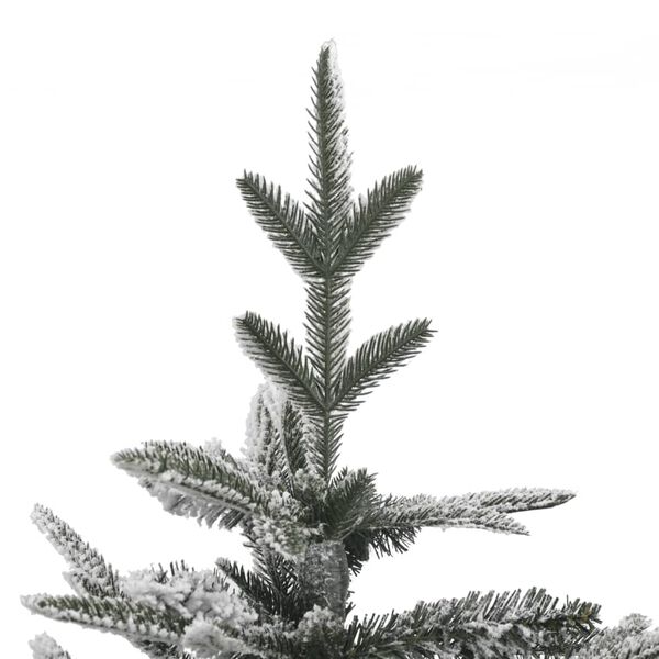 vidaXL Artificial Pre-lit Christmas Tree with Flocked Snow 150 cm PVC&PE