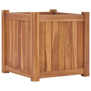 vidaXL Raised Bed | Natural teak | Fine sanded teak wood with water-based finish