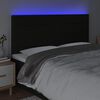 vidaXL LED Headboard Black 160 cm Fabric