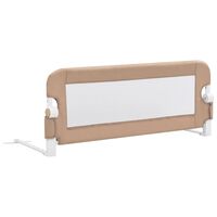 vidaXL Toddler Safety Bed Rail Taupe 102x42 cm Polyester