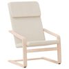 vidaXL Relaxing Chair Cream Fabric