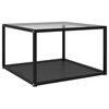 vidaXL Coffee Table | Transparent and Black