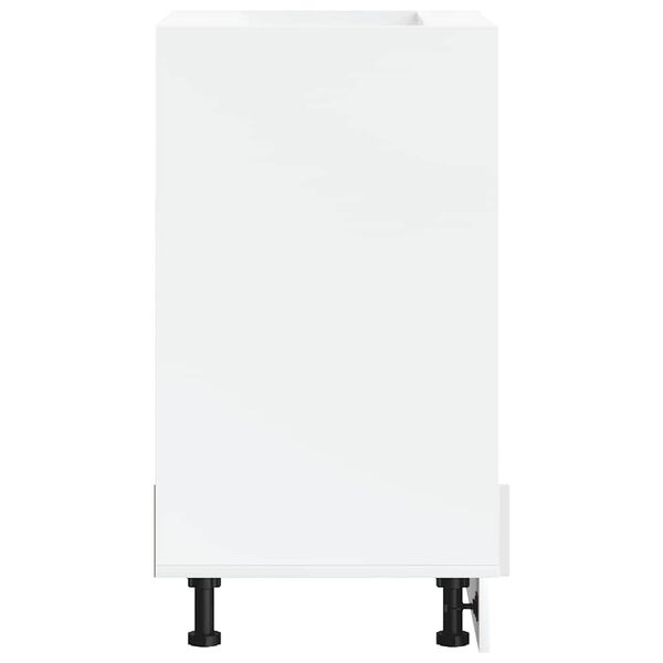 vidaXL Oven Cabinet Kalmar High Gloss White Engineered Wood