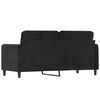 vidaXL 2-Seater Sofa Black 140 cm Velvet