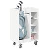 vidaXL Golf Cabinet with Wheel Plain White 65 x 45 x 98 cm