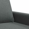 vidaXL 2-Seater Sofa Dark Grey 140 cm Fabric