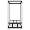 vidaXL Kids Bed Frame Black 90x190 cm Solid Wood Pine