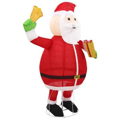 vidaXL Decorative Christmas Santa Claus Figure LED Luxury Fabric 180 cm