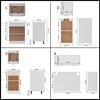 vidaXL 8 Piece Kitchen Cabinet Set Lyon White Engineered Wood