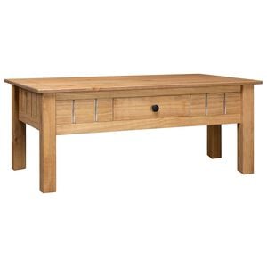 vidaXL Coffee Table 100x60x43,5 cm Solid Pine Wood Panama Range