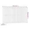 vidaXL Wall Headboard 140x3x90 cm Solid Wood Pine